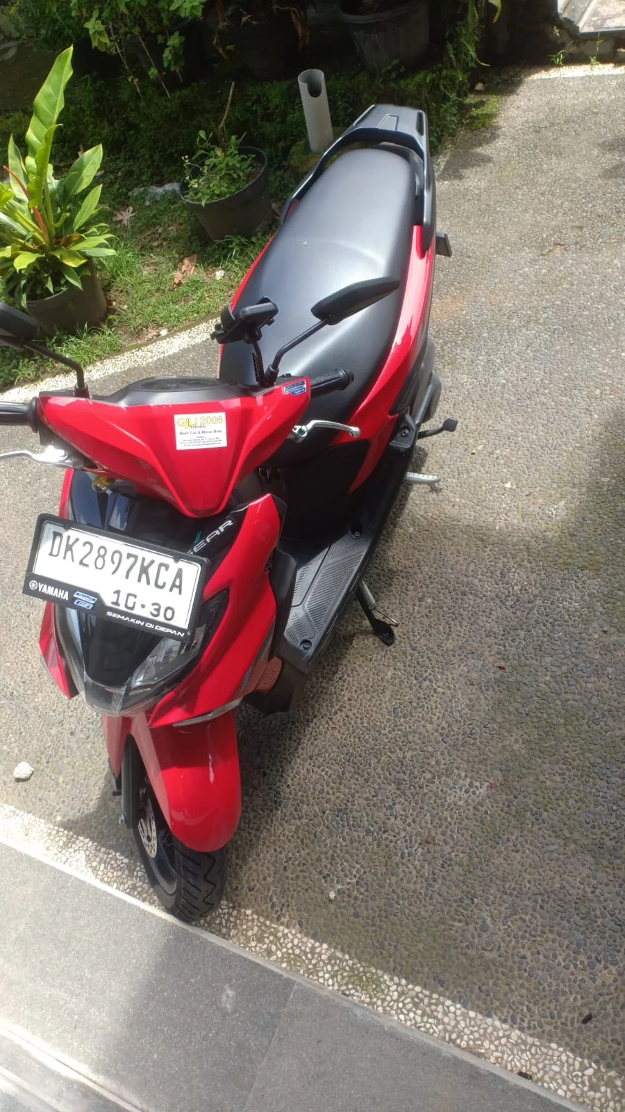 Yamaha Gear 125 from Komang's rental fleet