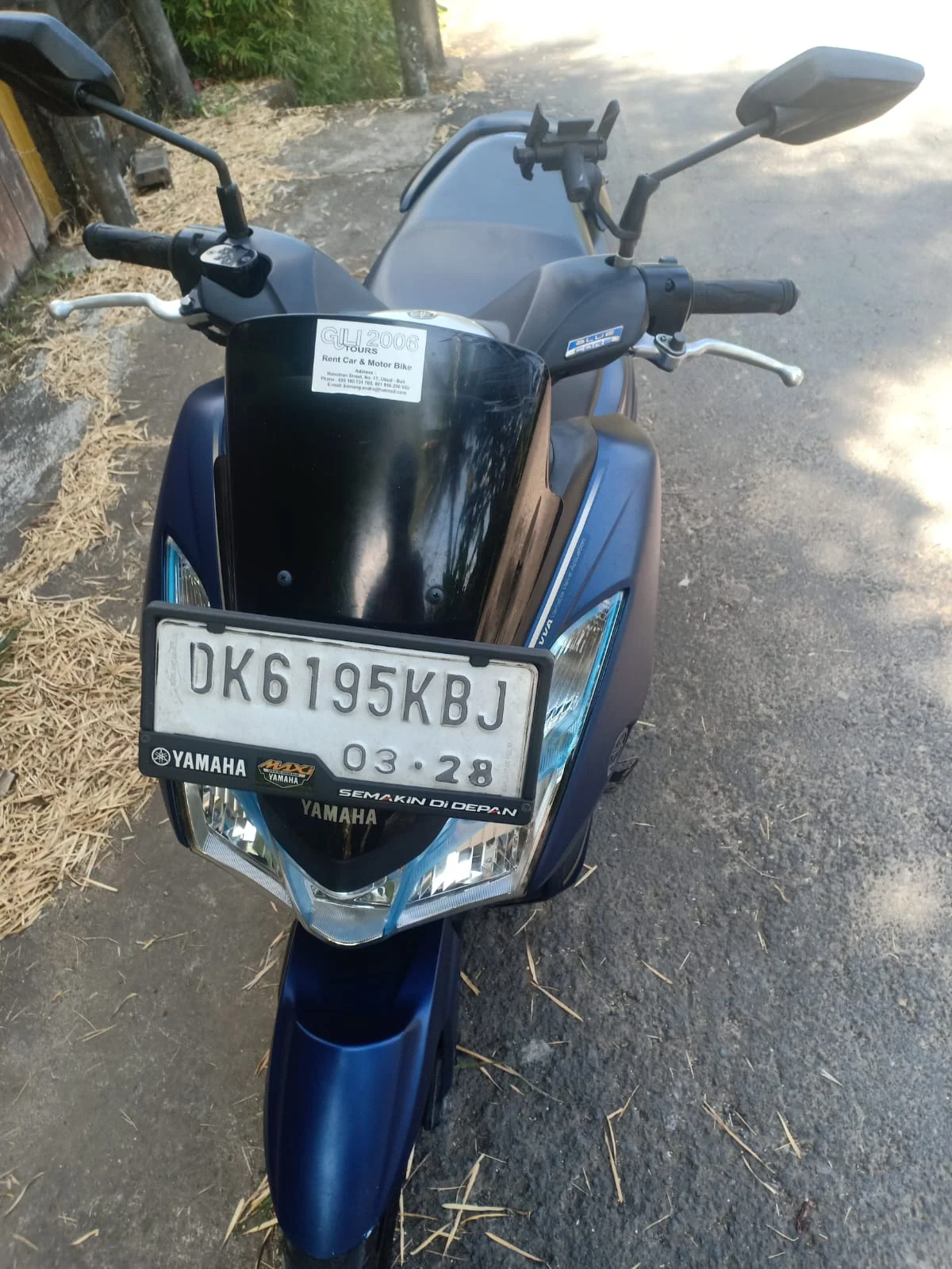 Yamaha Lexi from Komang's rental fleet